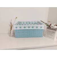Paper Storage Basket - Blue Small